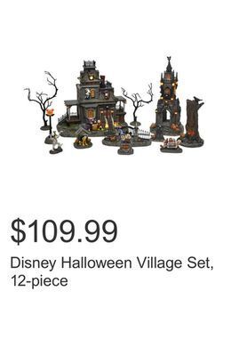 Costco Disney halloween village set, 12-piece offer