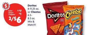 Family Dollar Doritos 6-11.25 oz. or cheetos 6.5-8.5 oz. offer