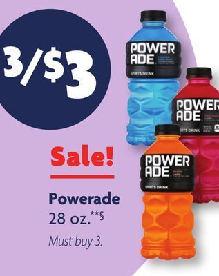 Family Dollar Powerade offer