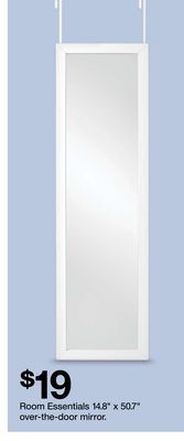 Target Room essentials 14.8 x 50.7 over-the-door mirror offer