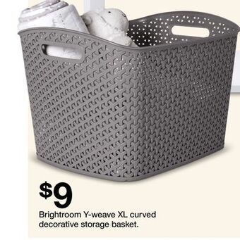 Target Brightroom y-weave xl curved decorative storage basket offer