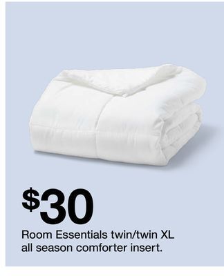 Target Room essentials twin/twin xl all season comforter insert offer