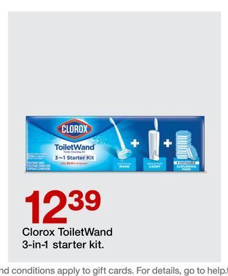Target Clorox toiletwand 3-in-1 starter kit offer