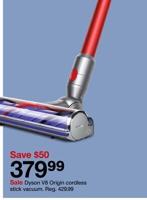 Target Dyson v8 origin cordless stick vacuum offer