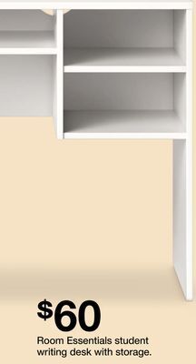 Target Room essentials student writing desk with storage offer