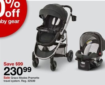 Target Graco modes pramette travel system offer
