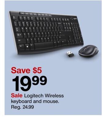 Target Logitech wireless keyboard and mouse offer