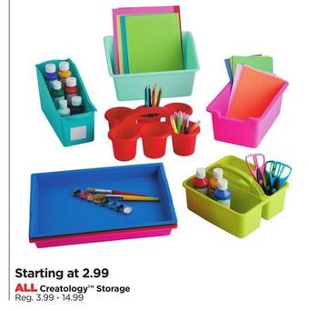 Michaels All creatology™ storage offer