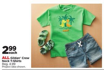 Michaels All gildan® crew neck t-shirts offer