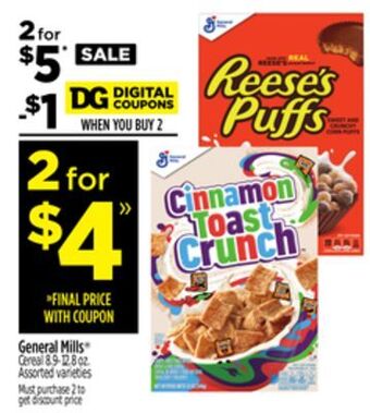 Dollar General General mills® cereal offer