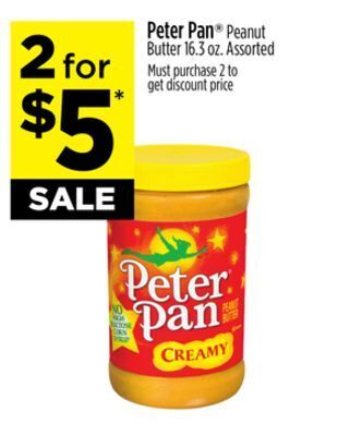 Dollar General Peter pan® peanut butter offer