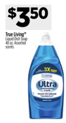 Dollar General True living liquid dish soap offer