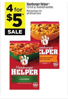 Dollar General Hamburger helper® offer