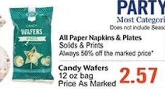 Hobby Lobby All paper napkins & plates offer