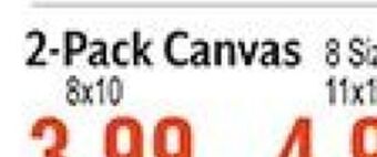 Hobby Lobby 2-pack canvas offer