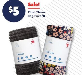 Family Dollar Plush throw offer