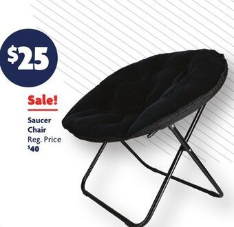 Family Dollar Saucer chair offer