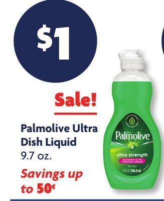 Family Dollar Palmolive ultra dish liquid offer