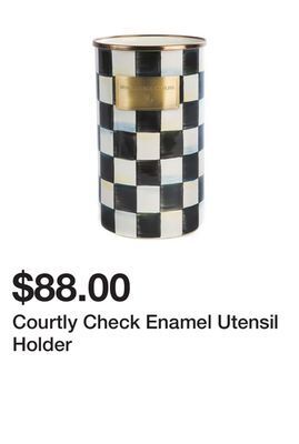 Belk Courtly check enamel utensil holder offer