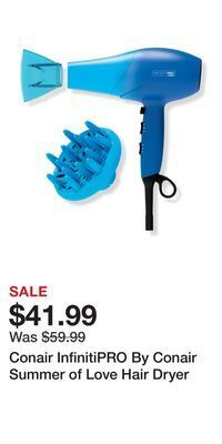 Ulta Beauty Conair infinitipro by conair summer of love hair dryer offer