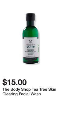 Ulta Beauty The body shop tea tree skin clearing facial wash offer