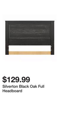 Big Lots Silverton black oak full headboard offer