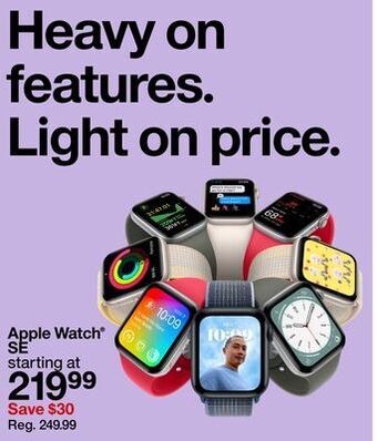 Target Apple watch® se offer
