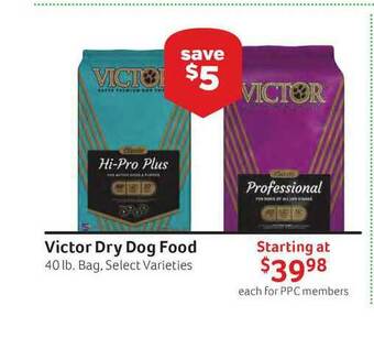 Pet Supplies Plus Victor Dry Dog Food offer