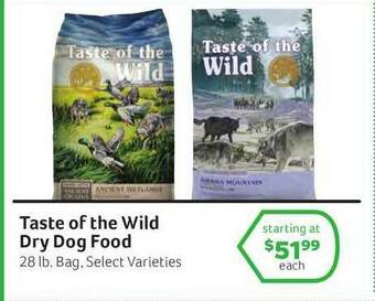 Pet Supplies Plus Taste Of The Wild Dry Dog Food offer