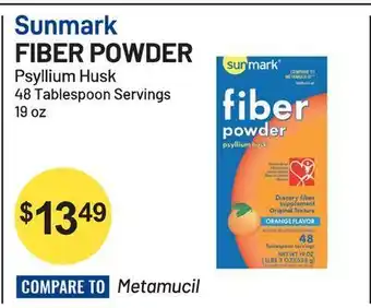 Health Mart Sunmark fiber powder psyllium husk 48 tablespoon servings 19 oz offer
