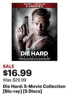 Best Buy Die hard: 5-movie collection [blu-ray] [5 discs] offer