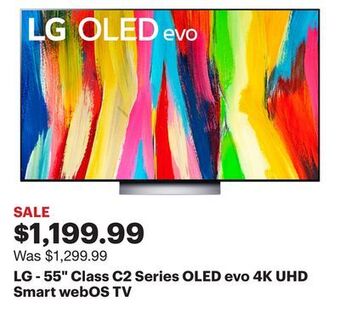 Best Buy Lg - 55 class c2 series oled evo 4k uhd smart webos tv offer