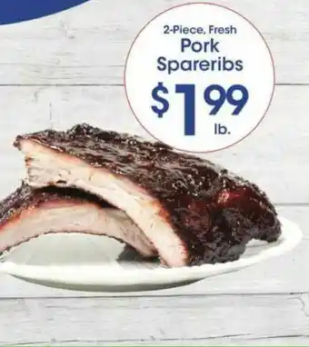 Price Rite Pork Spareribs offer