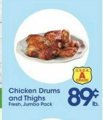 Price Rite Chicken Drums And Thighs offer