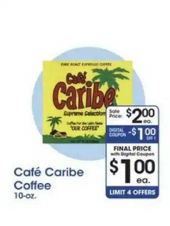 Price Rite Cafe Caribe Coffee offer