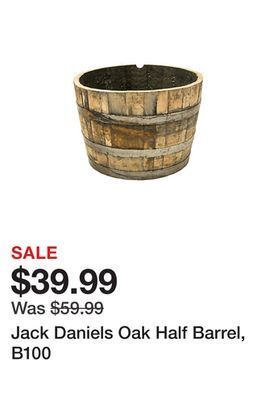 Tractor Supply Company Jack daniels oak half barrel, b100 offer