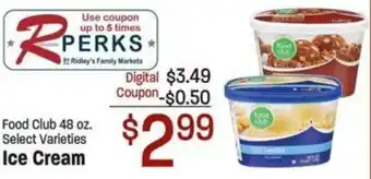 Food Club 48 oz. Select Varieties Ice Cream