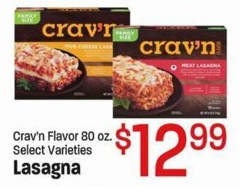 Ridley's Family Markets Crav'n Flavor 80 oz. Select Varieties Lasagna offer