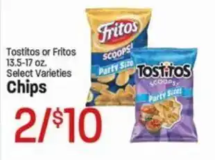 Tostitos or Fritos 13.5-17 oz. Select Varieties Chips