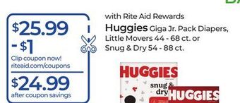 Rite Aid Huggies offer