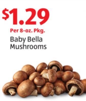 Aldi Baby bella mushrooms offer