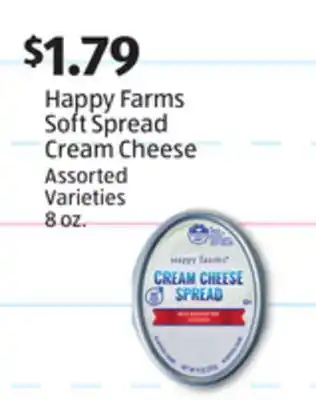 Aldi Happy farms soft spread cream cheese offer