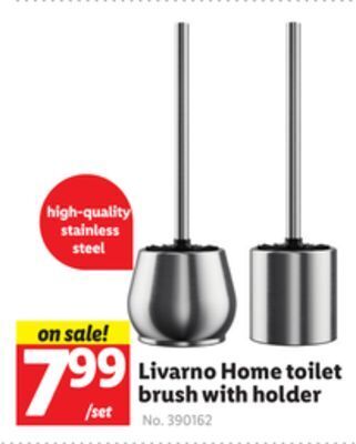 Lidl Livarno home toilet brush with holder offer