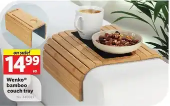 Lidl Wenko® bamboo couch tray offer