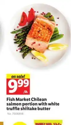 Lidl Fish market chilean salmon portion with white truffle shiitake butter offer