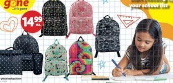 Lidl 3-piece backpack set offer