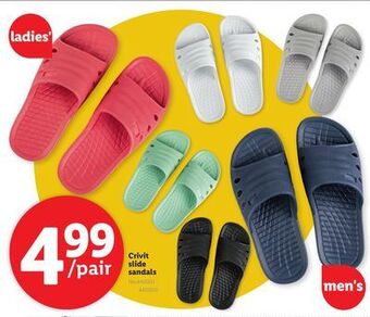 Lidl Crivit slide sandals offer