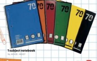 Lidl 1 subject notebook offer