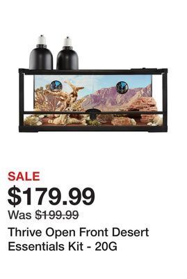 Petsmart Thrive open front desert essentials kit - 20g offer