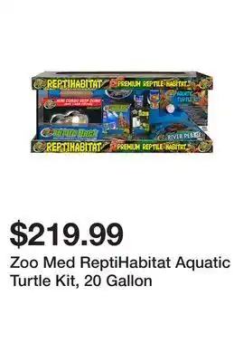 Petsmart Zoo med reptihabitat aquatic turtle kit, 20 gallon offer